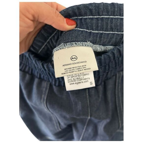 Adriano Goldschmied AG Dark Wash Jeans Elastic Waist Size S Classic Elevated - Picture 3 of 10